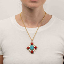 Load image into Gallery viewer, Egyptian Motif Art Deco Cross