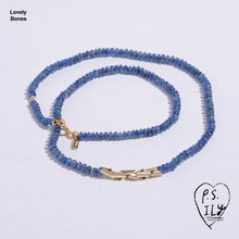 Load image into Gallery viewer, polished/tumbled blue sapphire beads