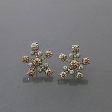 Load image into Gallery viewer, Cognac Diamond Star Earrings
