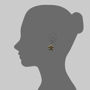 Golden Keshi Flower Earrings