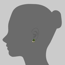 Load image into Gallery viewer, Burmese Peridot and Golden Keshi Pearl Earrings
