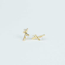 Load image into Gallery viewer, PS ILY Pearl X Earrings