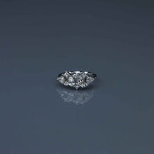 Load image into Gallery viewer, Marquise, Pear, Princess and Round Diamond Fragment Ring with Twist Band