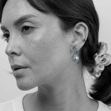 Load image into Gallery viewer, South Sea Pearl Leaf Drop Earrings
