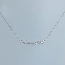 Load image into Gallery viewer, Baguette and Round Diamond Fragment Necklace
