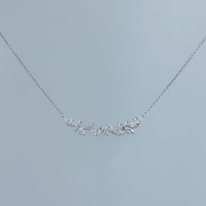 Pear and Marquise Diamond Fragment Necklace