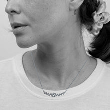 Load image into Gallery viewer, Round and Princess Cut Diamond Fragment Necklace

