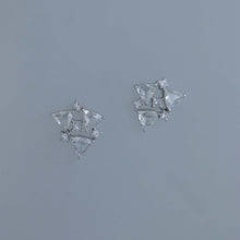 Load image into Gallery viewer, Trilliant Rose Cut Diamond Fragment Earrings
