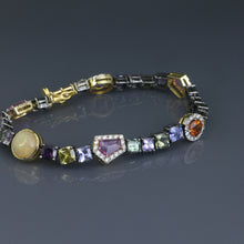 Load image into Gallery viewer, Fragment Multi Colored Sapphire, Spinel and Opal Tennis Bracelet
