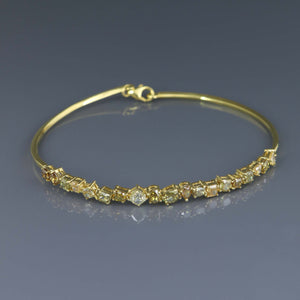 Fancy Colored Diamond Twist Bangle S