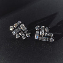 Load image into Gallery viewer, Diamond Segment Earrings
