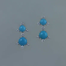 Load image into Gallery viewer, Arizona Turquoise Drop Earrings
