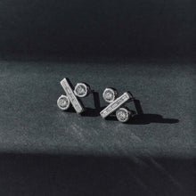 Load image into Gallery viewer, % Diamond Earrings
