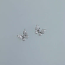 Load image into Gallery viewer, Diamond Pave Butterfly Earrings

