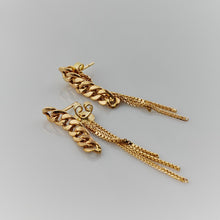 Load image into Gallery viewer, Cuban Fringe Chain Drop Earrings

