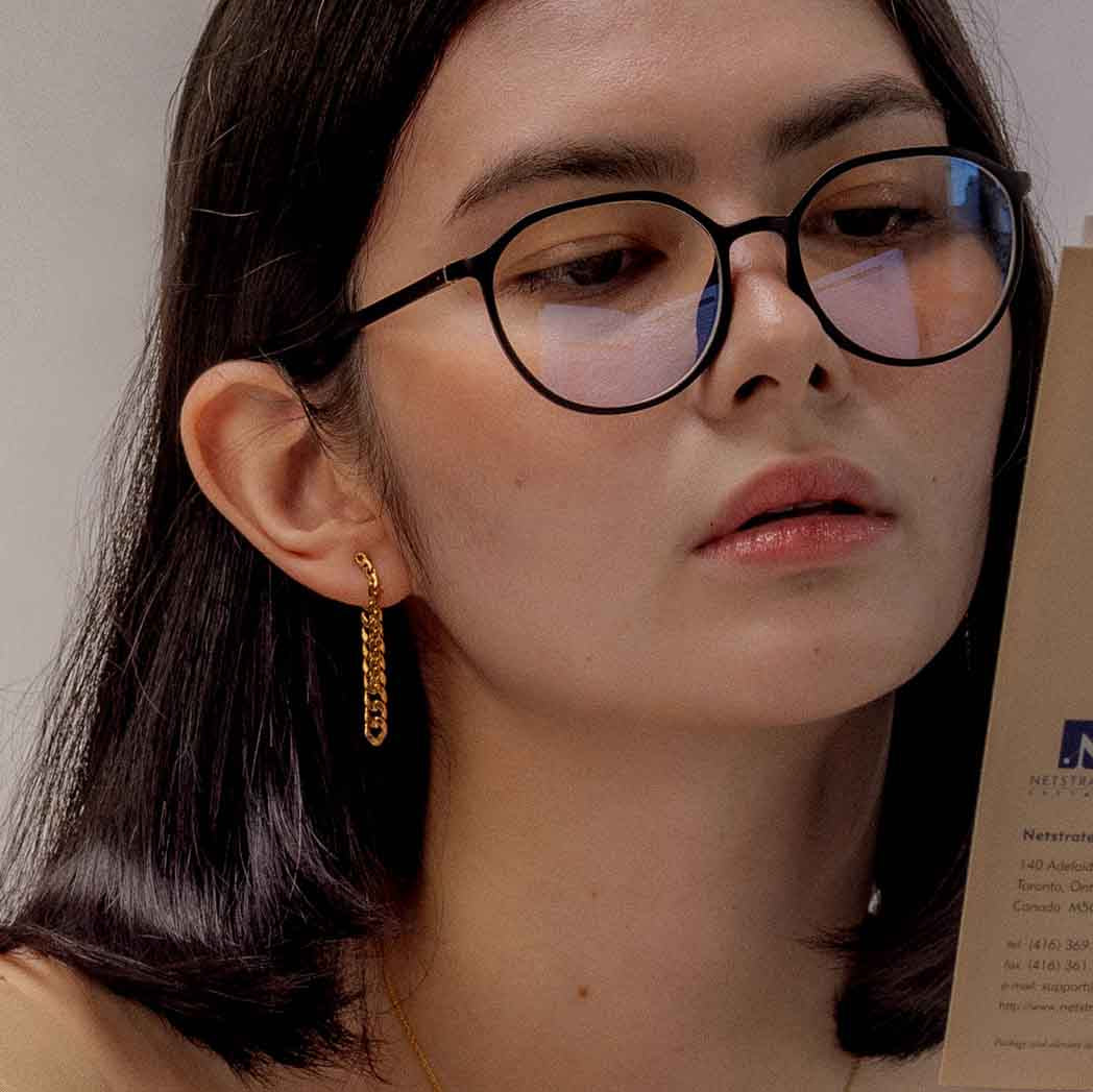 Mismatched Chain Drop Earrings