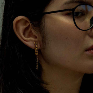 Mismatched Chain Drop Earrings