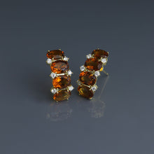 Load image into Gallery viewer, Madeira Citrine Half Hoops
