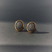Load image into Gallery viewer, Egg Colored Diamond Pave Earrings
