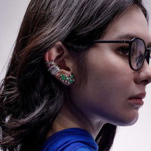 Load image into Gallery viewer, Zambian Emerald Trillants Ear Crawlers
