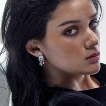 Load image into Gallery viewer, Deco Fringe Dangler Earrings
