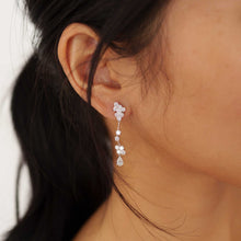 Load image into Gallery viewer, Diamond Willow Drop Earrings
