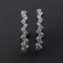 Load image into Gallery viewer, Fragment Diamond Lobe Hoops
