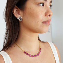 Load image into Gallery viewer, Mozambique Ruby Mosaic Necklace

