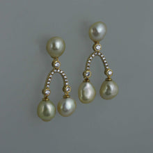 Load image into Gallery viewer, Golden Keshi Yellow Wishbone Earrings

