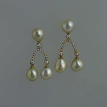 Load image into Gallery viewer, Golden Keshi Yellow Wishbone Earrings
