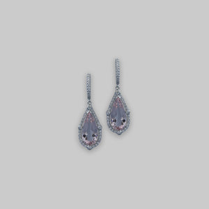 Morganite Pear Drop Earrings