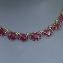 Load image into Gallery viewer, Mozambique Ruby Mosaic Necklace
