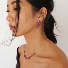Load image into Gallery viewer, Mozambique Ruby Mosaic Earrings
