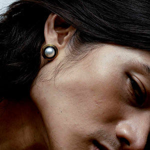 South Sea Pearl Circles Earrings