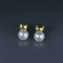 Load image into Gallery viewer, South Sea Pearl Dome Earrings
