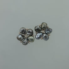 Load image into Gallery viewer, Tahitian Keshi Flower Earrings V2
