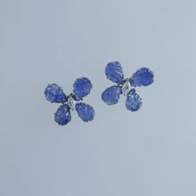 Load image into Gallery viewer, Sapphire Leaf Butterfly Earrings

