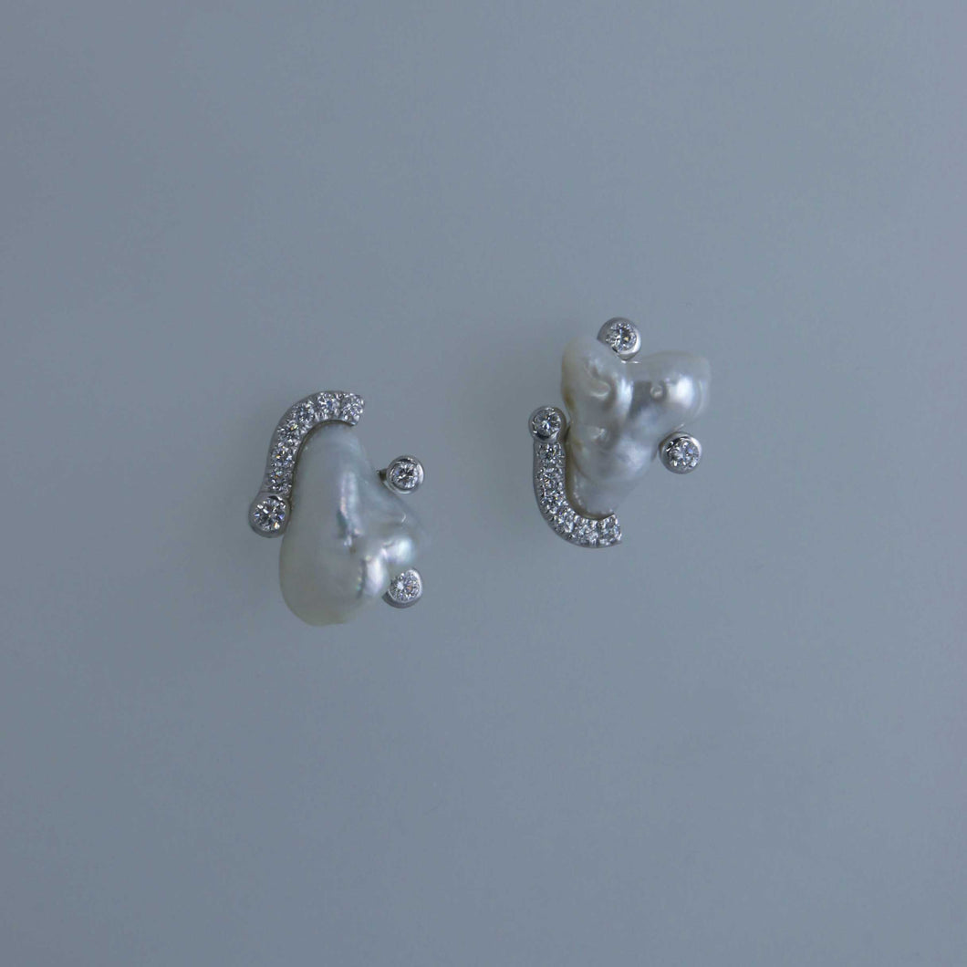 Micro Satellite Long Mismatched Earrings