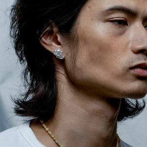 Micro Satellite Long Mismatched Earrings