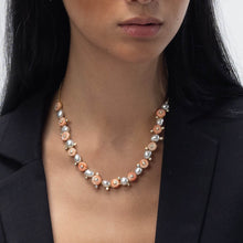Load image into Gallery viewer, Coral and Keshi Satellite Necklace
