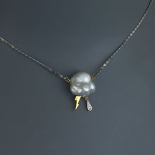 Load image into Gallery viewer, Keshi Lightning Cloud Necklace
