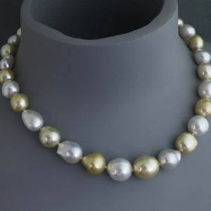 Champagne and White Baroque South Sea Strand