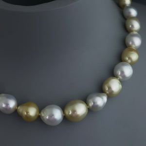 Champagne and White Baroque South Sea Strand