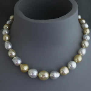 Champagne and White Baroque South Sea Strand