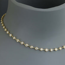 Load image into Gallery viewer, Diamond Bezel Segment Tennis Necklace
