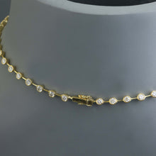 Load image into Gallery viewer, Diamond Bezel Segment Tennis Necklace
