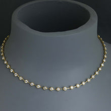 Load image into Gallery viewer, Diamond Bezel Segment Tennis Necklace
