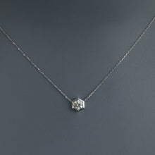Load image into Gallery viewer, Hex Diamond Solitaire Necklace
