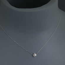 Load image into Gallery viewer, Hex Petite Diamond Solitaire Necklace
