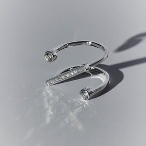 % Diamond Open Ring